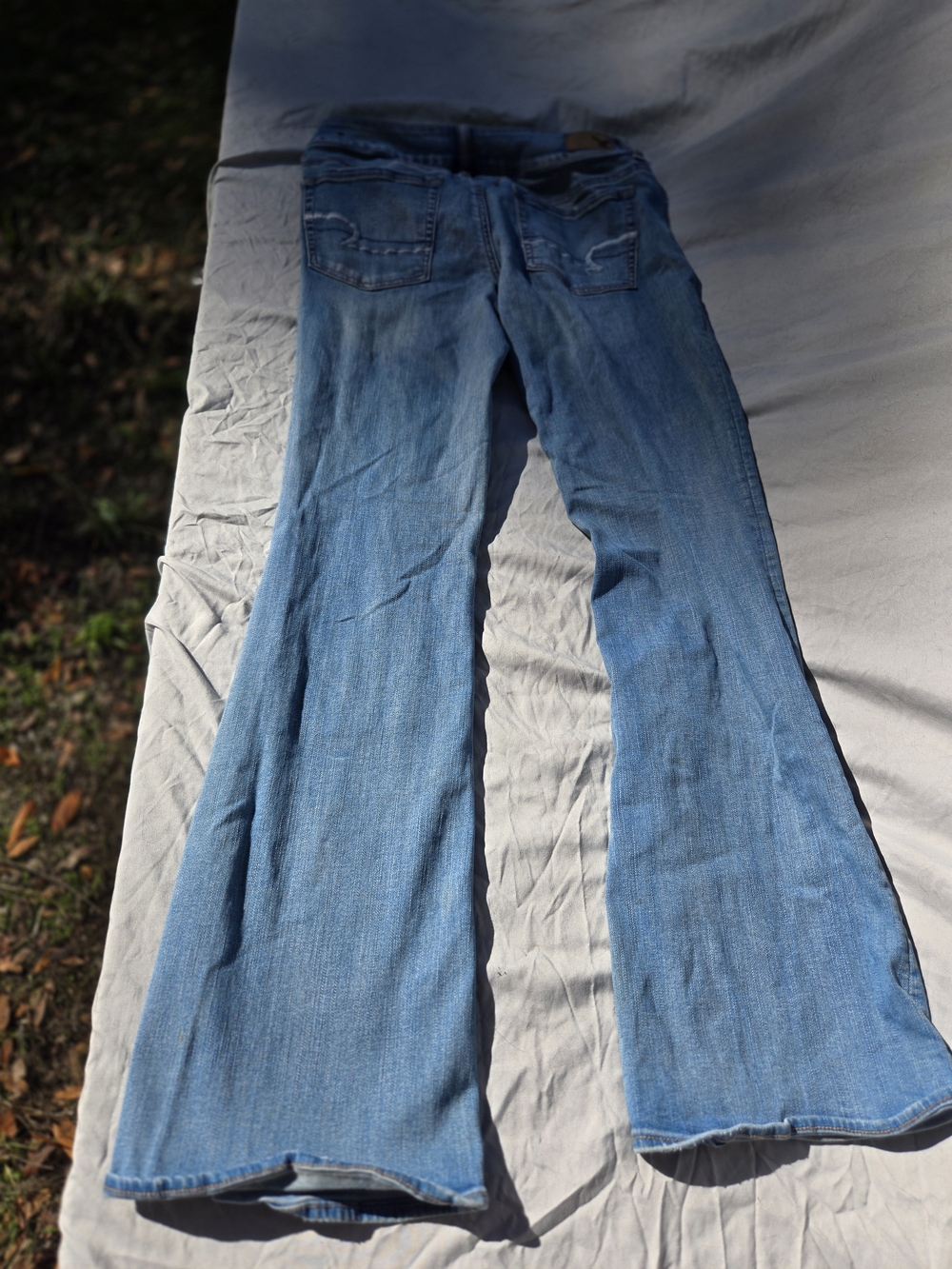 American Eagle Outfitters Light Blue Artist Flare Jeans